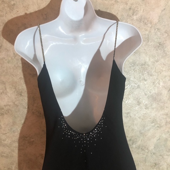 Dave & Johnny Diamond Strap Prom Gown - Picture 11 of 15